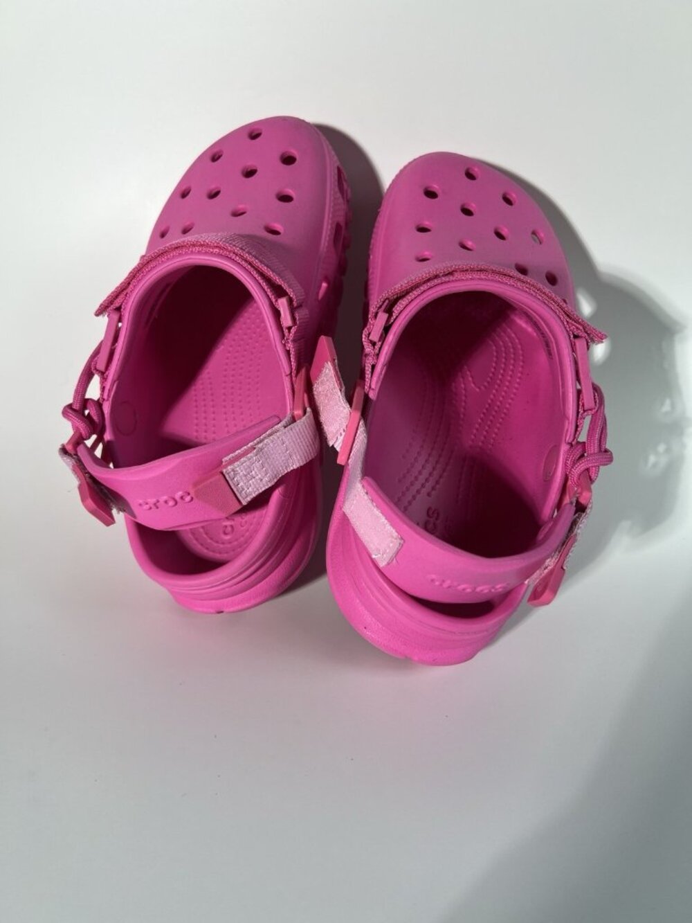 Crocs x Post Malone Duet Max Clog Electric Pink Women Size 7 - Picture 14 of 16